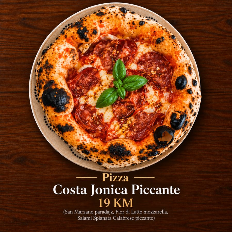 Pizza Costa Jonica Piccante – 19 KM